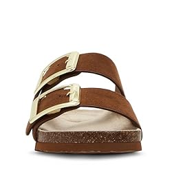 Madden Girl Women's Bodiee Slide Sandal, Chestnut
