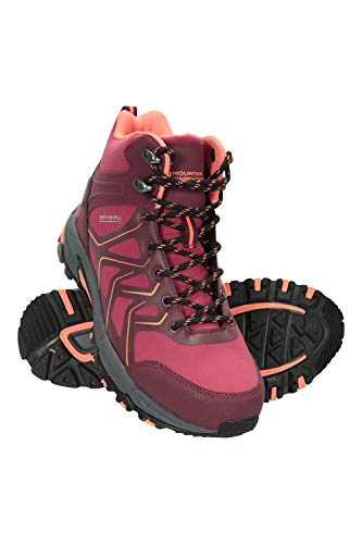 Mountain Warehouse Shadow Womens Softshell Boots Mesh Lined Ladies Shoes Rubber Outsole Footwear EVA Cushioned Breathable Best for Camping Outdoors Travelling