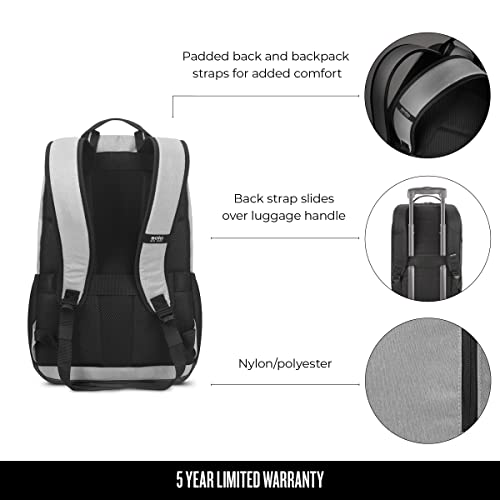 SOLO Varsity Laptop Backpack 15.6 inch Grey Pricepulse