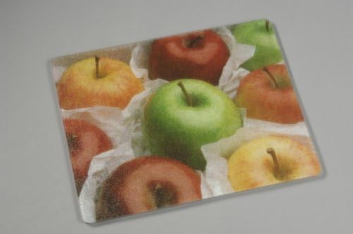 15 X 12 Assorted Apples Tempered Glass Surface Saver Cutting Board by Surface Saver