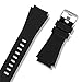 Diruite 22mm Classic Silicone Strap Band for Fossil Gen 5 Carlyle / Julianna / Gen 4 Q Explorist HR Smartwatch Band Strap - Black