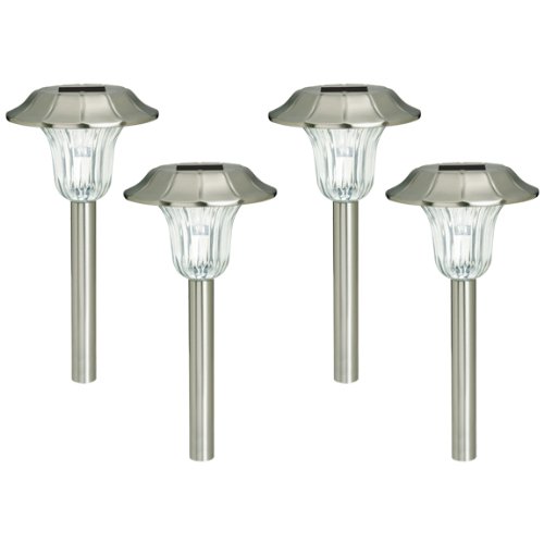 (4 Pack) Westinghouse Milano Stainless Steel Solar Garden LED Stake Light