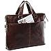 BACCINI real leather laptop bag LEANDRO large business office work school shoulder bag 15 inch satchel briefcase 15.6