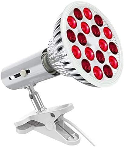 LXTaoler 54W 18 LED Infrared Light with Holder, 660nm Red and 850nm Near Infrared Combo Red Light Bulb