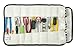 Arsenal 5780 Tool Roll-Up Pouch, 16-Pockets, Canvas, White