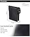Small Vintage Crazy Horse Leather RFID Blocking Wallet Short Purse Bifold with Double Zipper Pockets for Men