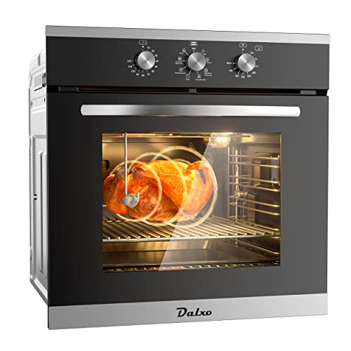 24"Single Wall Oven with 2 Racks Dalxo 2.6