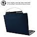 Infiland Lenovo Yoga Book Case, Folio Premium PU Leather Stand Cover for Lenovo Yoga Book 2-in-1 10.1-Inch Tablet (Android and Windows Version) -Navy