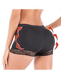 JANSION Womens Seamless Butt Lifter Boyshort Padded Po Panties Hip Enhancer Underwear