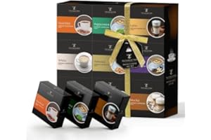 TILZ COLLECTION Coffee Gifts - 9 Flavoured Instant Coffee Gift Set, Gourmet Coffee, gifts for coffee lovers, Coffee Sampler Gift Set, For Coffee Gift Basket |With Hazelnut, Caramel |Christmas Gifts For Women & Men