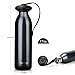 Zzanggu Narrow Mouth Insulated Stainless Steel Water Bottle with Handle Strap Double Walled Keep Cold No Sweating, 17 Ounce(500 ml), Black