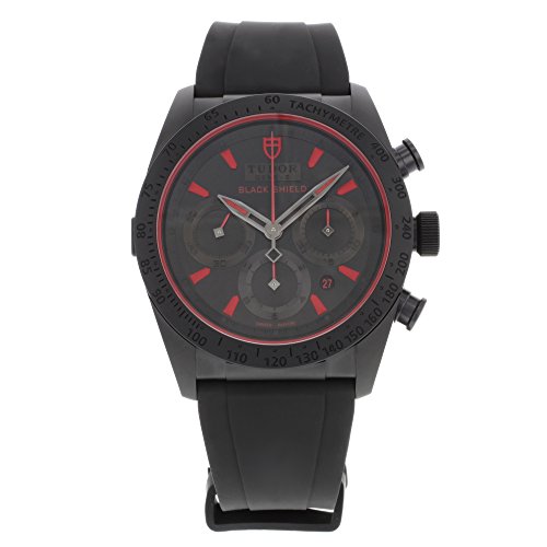 Tudor Fastrider Black Shield Black Dial Blsck Rubber Mens Watch 42000CR-BKSBKRS