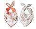 Little Unicorn Cotton Bandana Bib 2 Pack - Watercolor Rose