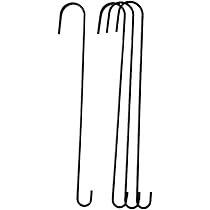 MICREEN Lot De 12 Chaînes De Suspension Avec Crochets, 50 Cm, Pour Intérieur/extérieur, Jardinières, Paniers, Mangeoires à Oiseaux, Lanternes, Carillons éoliens Et Ornements