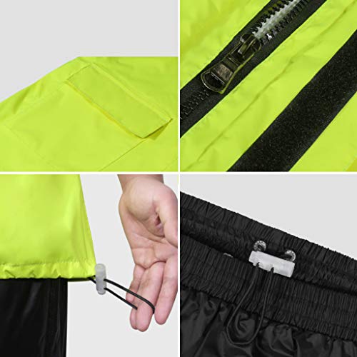 YF-Carpet wasserdichte Regenanzüge für Herren, Golf Lightweight Rainwear 3M Reflective Tape Mesh Gefütterte Outdoor… – Bild 5