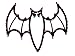 Impact Lighted Halloween Spooky Bat Window Silhouette Decoration, 18