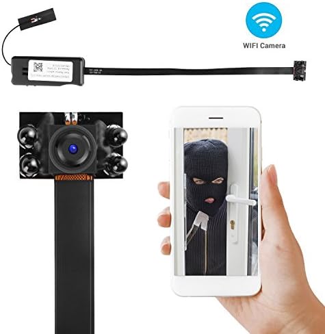 HD Night Vision 1080P Wireless Hidden Mini Camera DIY Module Wireless Network Camera for Android iPhone APP Motion Detection Built-in Battery