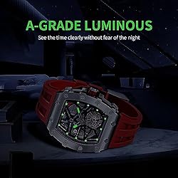 TSAR BOMBA Men's Automatic Watch Mechanical Tonneau