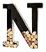 will's Wine Cork Holder - Metal Monogram Letter (N), Black, Large | Wine Lover Gifts, Housewarming, Engagement & Bridal Shower Gifts | Personalized Wall Art | Home Décor