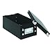 Snap-N-Store Index Card Holder Storage Box - Collapsible Organizer Box fits 1100 Flash Cards - Business, Recipe, or Note Card - 3 x 5, 1 Pack, Black