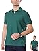 Fastorm Mens Short Sleeve Polo Shirt Performance Uniforms Solid Collar Top