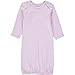 Wan-A-Beez Baby 3 Pack Printed Gown - Purple Butterfly; 0-6 months