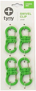 Tyny Tools Swivel Carabiner: Small, Green, Pack of 4 by Tyny Tools