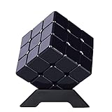 HMANE 3x3 Metal Magic Cube Black Puzzle Cube Toy