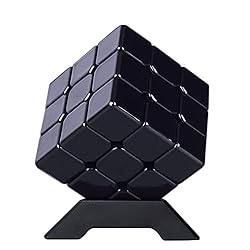 HMANE 3x3 Metal Magic Cube Black Puzzle Cube Toy