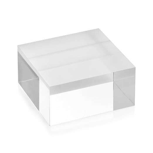 Acrylblock 40x40x20mm transparent, rundum glänzend polierte Seitenkanten/Acryl / Acrylglas - Zeigis®