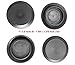 Caplugs 1 Inch Flush Mount Black Plastic & Metal Body Hole Plugs, Pack of 10