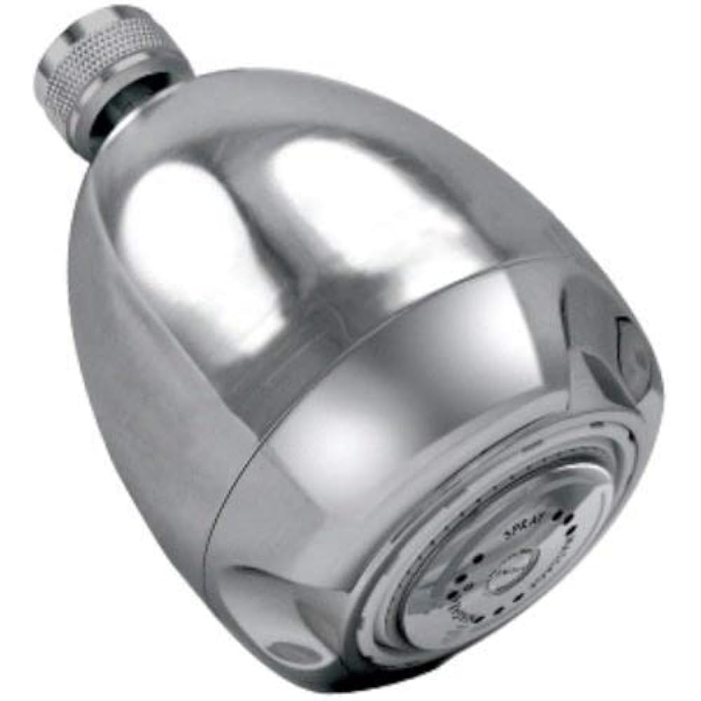 Low Flow Chrome Showerhead Control Restrictor Massage Shower Head Valve