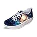 FOR U DESIGNS Cool Galaxy Print Flex Women's Swing Shoes Comfort Stride Sport Fashion Sneaker Blue US 8