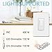 Smart Dimmer Switch by Martin Jerry | White, Supports LED, 2.4G WiFi, Voice Control via Echo & Google Home, a Neutral Wire is Necessary for Installation