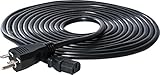 Hydrofarm BACD61620 Ballast Power, 240 V Extension Cord, 20', Black