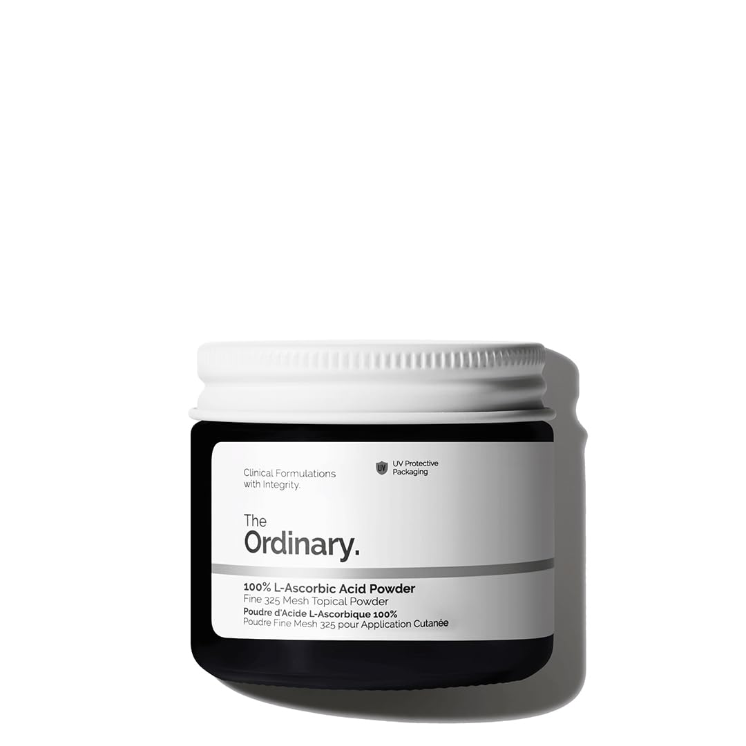 The Ordinary 100% L-Ascorbic Acid Powder, Vitamin C Treatment for Brightening & Anti-Aging, 20g