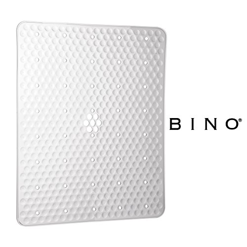 image for BINO Anti-Bacterial Kitchen Sink Protector Mat, Clear - Eco-Friendly -