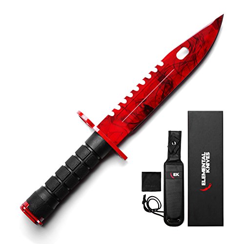 Elemental Knives M9 Ruby CSGO Real Tactical Hunting Counter