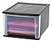 IRIS 17 Quart Stacking Drawer, Black