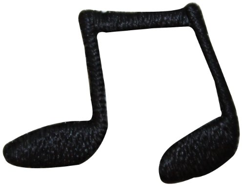 ID #9167 Lot of 3 Double Eighth Note Pitch Symbol Musical Iron On Applique Patch