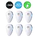 Ultrasonic Pest Control Repeller - Electronic Pest Repeller, Pest Control - Repel Mouse, Bed Bugs, Mosquitoes, Spiders, Roaches, Non-toxic Eco-Friendly, Human & Pet Safe (6 PACKS)