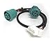 Mobilistics 9 Pin Green Type 2 Deutsch to OBD2 Y Splitter Truck GPS Fits 2015-2017 Freightliner Western Star Kenworth