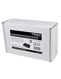 StarTech. com ies5100 unmanaged Industrial de montaje en carril DIN Ethernet Switch de 5 puertos, Negro
