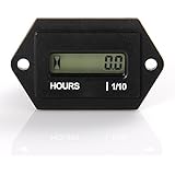 Runleader RL-HM008 DC 4.5-90V hour meter with digital LCD display for Boat Tractor Generator Engine Mower Fork Light CAT Paramotors Microlights Marine Engines Cleaners and Chainsaws