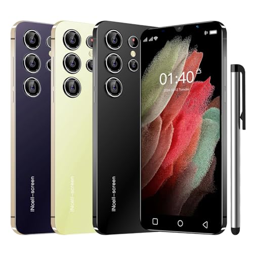Cheap Mobile Phones 5.0 Inch IPS Display, Android 9.0, 16GB (Expandable up to 128GB), 2G/3G Dual SIM Free Unlocked, Face ID/WiFi/FM (P24Ultra Black)