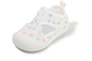 Baby Walking Sandals with Breathable Mesh - Super Soft Flexible Sole, Non-Slip & Adjustable Straps for Infants 6-24 Months, I