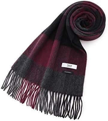 Amazon タケオキクチ Takeo Kikuchi ブロックチェック カシミヤ マフラー ワインレッド 263 00 ストール マフラー 通販