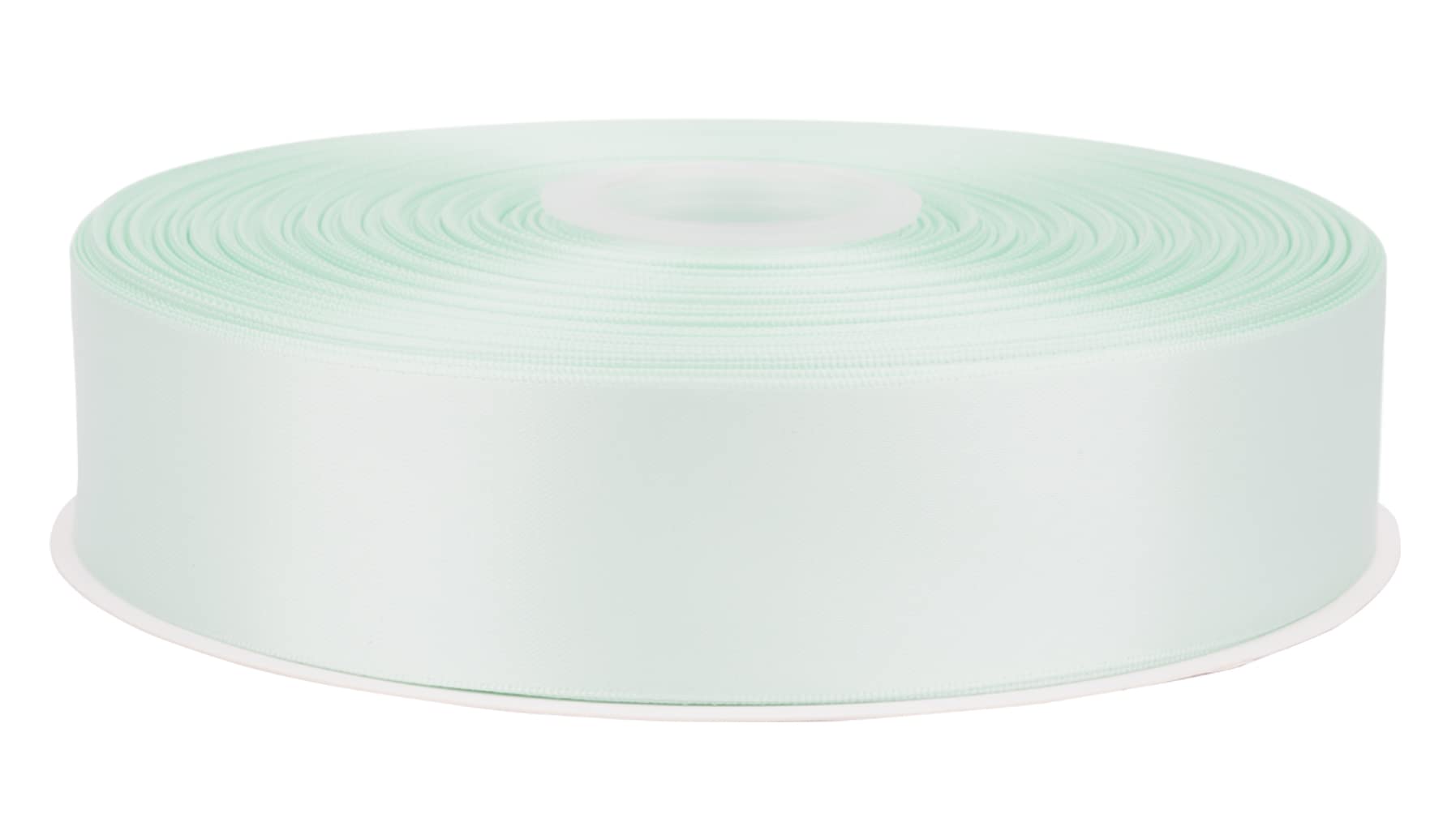 Fondersy 91 Meters Pastel Green Double Faced Satin Ribbon - 38mm Width for Wedding, Gift Wrapping, Floral Arrangement and Crafts