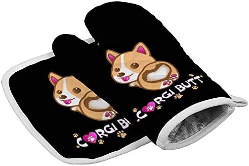 鍋つかみ 鍋敷き 耐熱ミトン オーブンミトン オーブングローブ コーギー 犬 かわいい 足の印 調理用手袋 オーブンミット キッチン キッチンミトン キッチン手袋 耐熱手袋 2個セット 断熱 可愛い Tarunniketanpublicschool Com