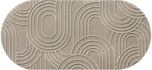 wash+dry Deurmat, zand twist, 70 x 150 cm, binnen en buiten, wasbaar
